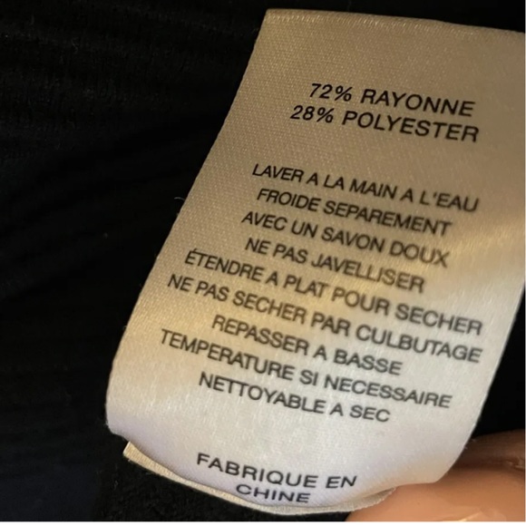 VELVET Graham & Spencer ~ Long Sleeve Body Contour Fitted Black Dress - Picture 11 of 11